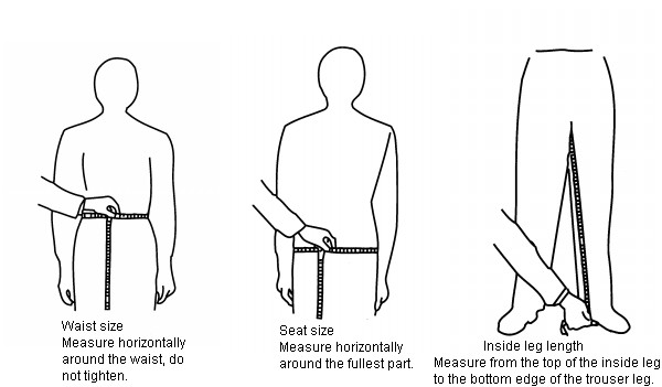 Men, Trousers, Normal Inside Leg Length, Long Inside Leg Length